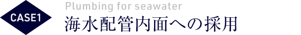 CASE1 海水配管内面への採用